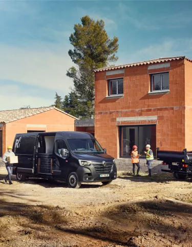 Renault Trucks Master Van and Chassis on a construction site